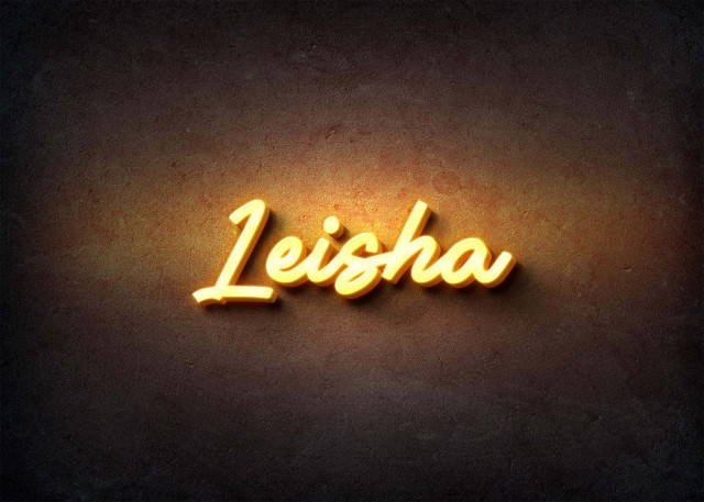 Free photo of Glow Name Profile Picture for Leisha