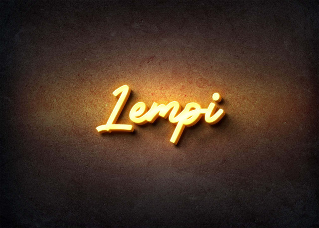 Free photo of Glow Name Profile Picture for Lempi