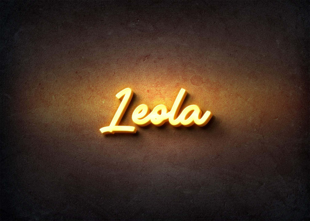 Free photo of Glow Name Profile Picture for Leola