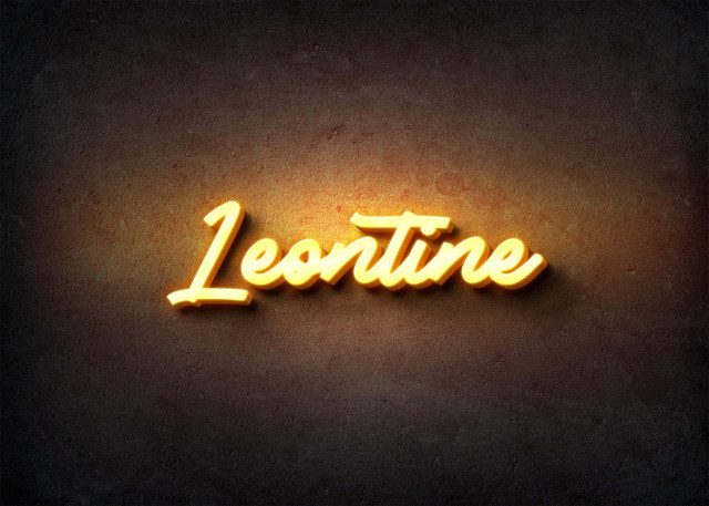 Free photo of Glow Name Profile Picture for Leontine