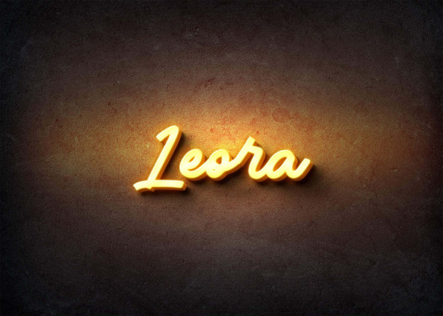 Free photo of Glow Name Profile Picture for Leora