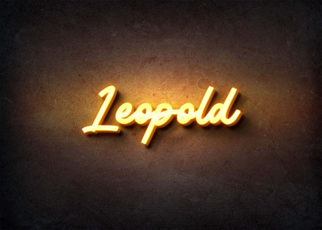 Free photo of Glow Name Profile Picture for Leopold