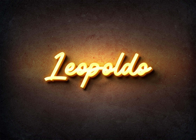 Free photo of Glow Name Profile Picture for Leopoldo