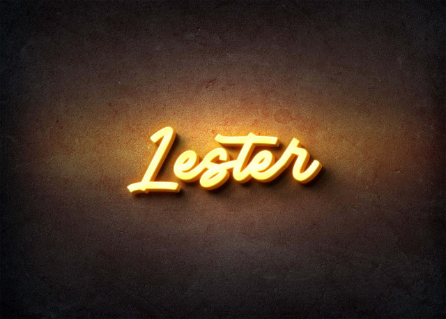 Free photo of Glow Name Profile Picture for Lester