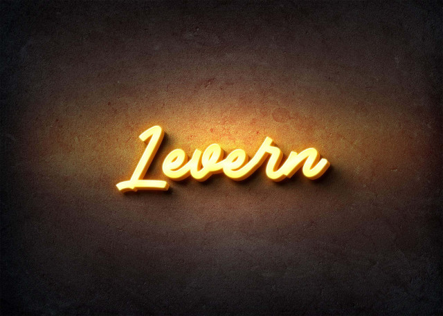 Free photo of Glow Name Profile Picture for Levern