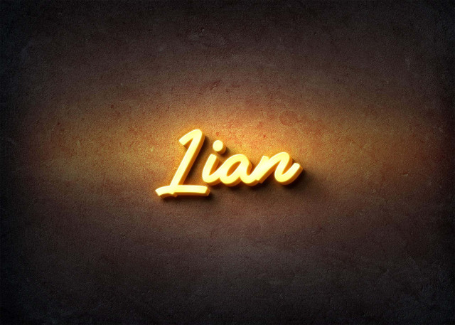 Free photo of Glow Name Profile Picture for Lian