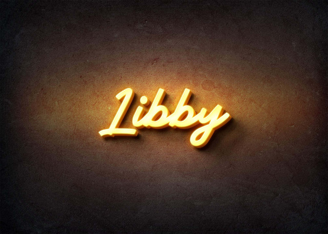 Free photo of Glow Name Profile Picture for Libby