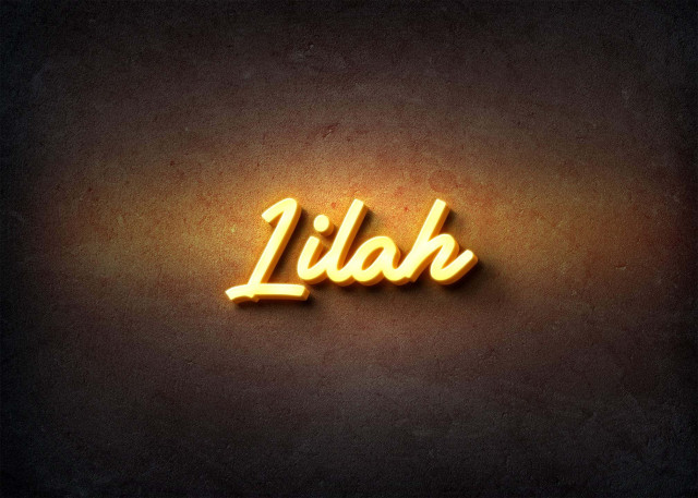 Free photo of Glow Name Profile Picture for Lilah