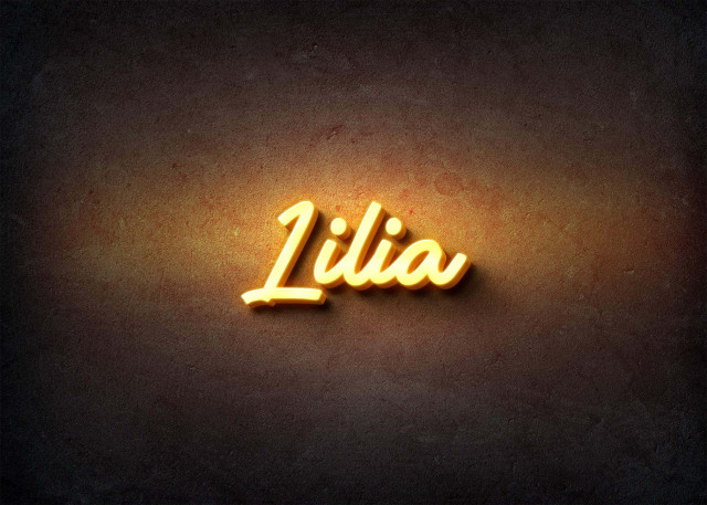 Free photo of Glow Name Profile Picture for Lilia