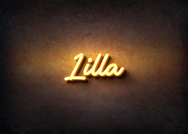 Free photo of Glow Name Profile Picture for Lilla