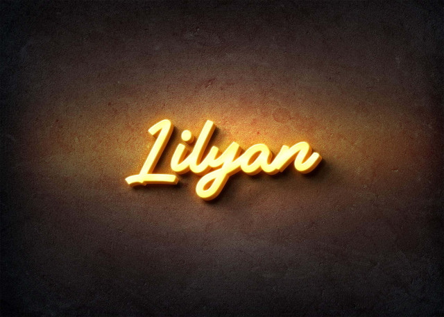 Free photo of Glow Name Profile Picture for Lilyan