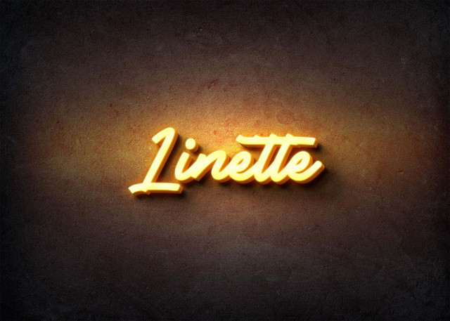 Free photo of Glow Name Profile Picture for Linette