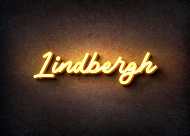 Free photo of Glow Name Profile Picture for Lindbergh