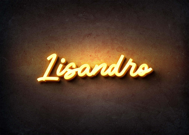 Free photo of Glow Name Profile Picture for Lisandro