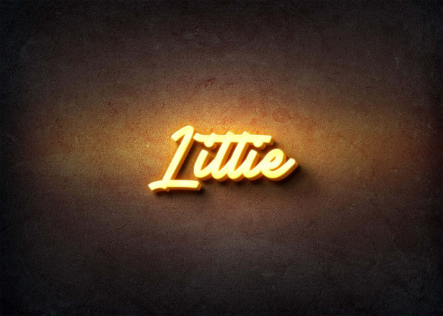 Free photo of Glow Name Profile Picture for Littie