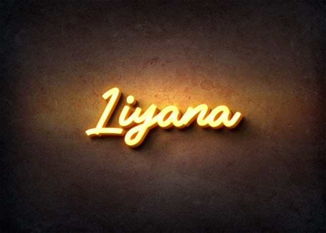 Free photo of Glow Name Profile Picture for Liyana