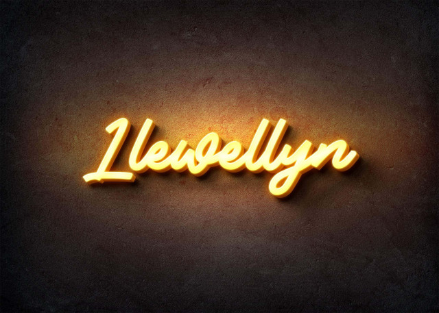 Free photo of Glow Name Profile Picture for Llewellyn