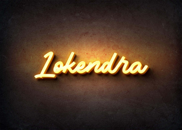 Free photo of Glow Name Profile Picture for Lokendra