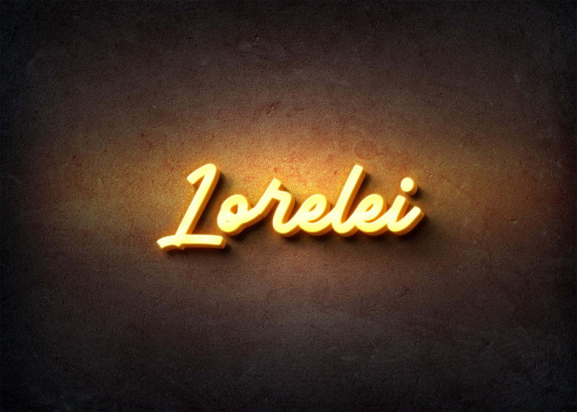 Free photo of Glow Name Profile Picture for Lorelei