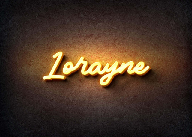 Free photo of Glow Name Profile Picture for Lorayne