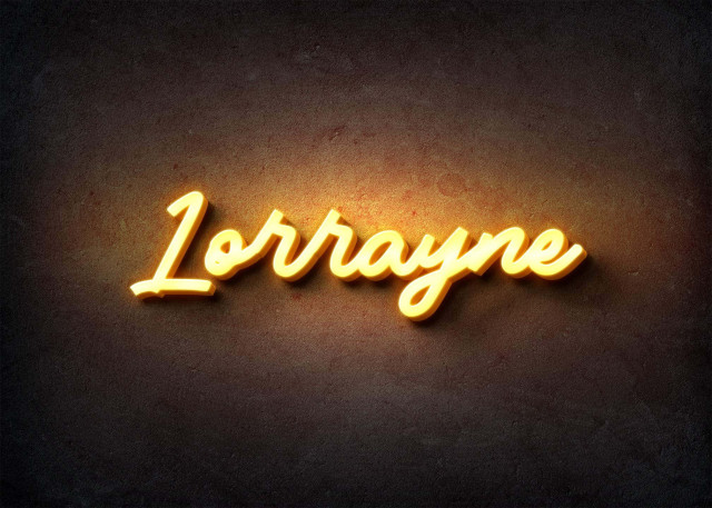 Free photo of Glow Name Profile Picture for Lorrayne