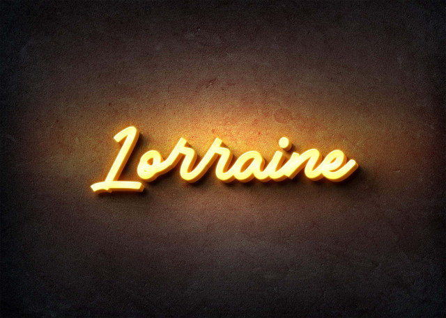 Free photo of Glow Name Profile Picture for Lorraine