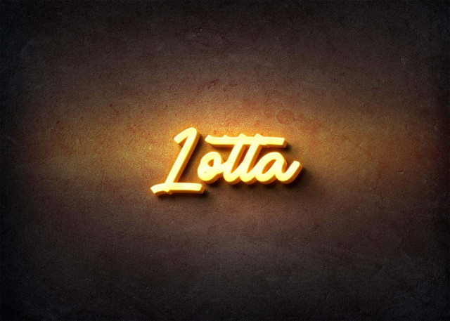 Free photo of Glow Name Profile Picture for Lotta