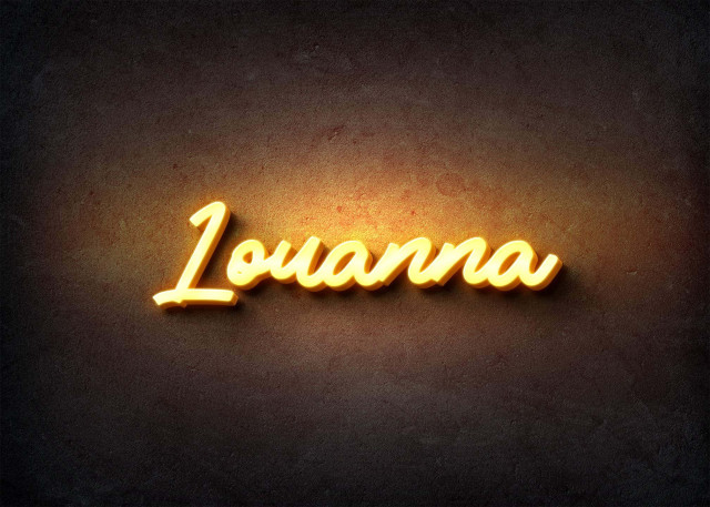 Free photo of Glow Name Profile Picture for Louanna