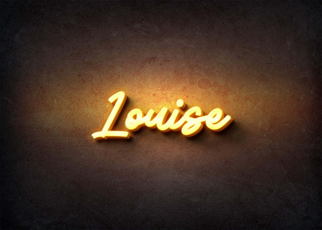 Free photo of Glow Name Profile Picture for Louise