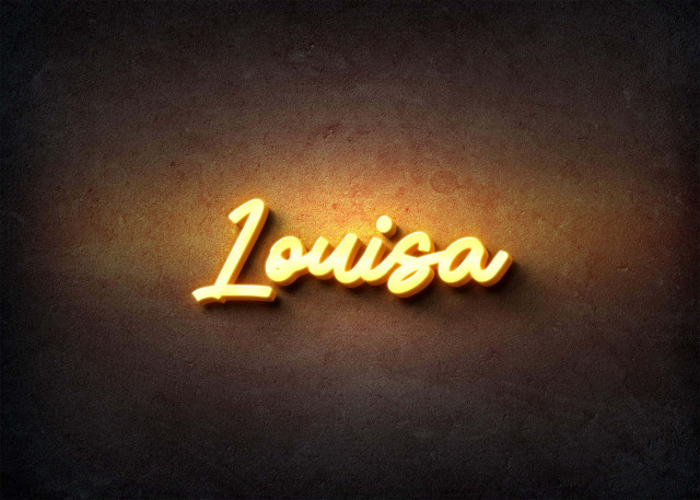 Free photo of Glow Name Profile Picture for Louisa