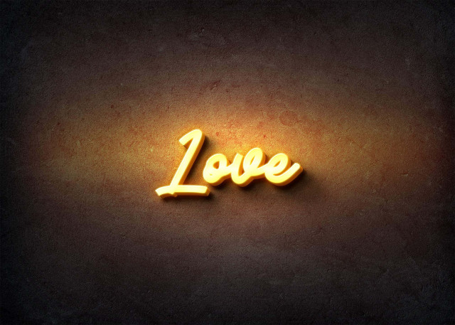 Free photo of Glow Name Profile Picture for Love