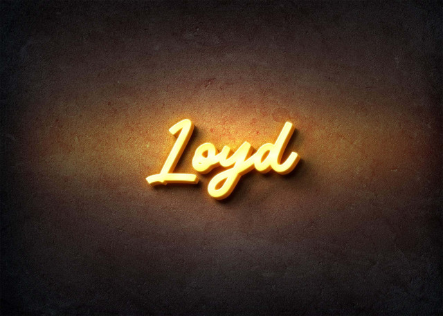 Free photo of Glow Name Profile Picture for Loyd