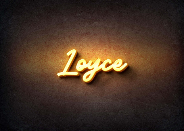 Free photo of Glow Name Profile Picture for Loyce