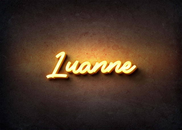 Free photo of Glow Name Profile Picture for Luanne