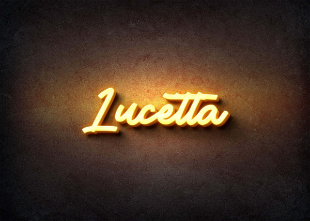 Free photo of Glow Name Profile Picture for Lucetta