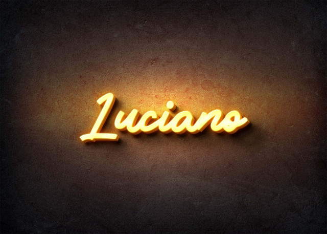 Free photo of Glow Name Profile Picture for Luciano