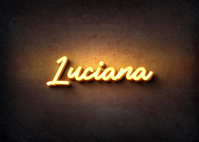 Free photo of Glow Name Profile Picture for Luciana