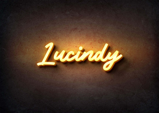 Free photo of Glow Name Profile Picture for Lucindy
