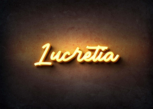 Free photo of Glow Name Profile Picture for Lucretia
