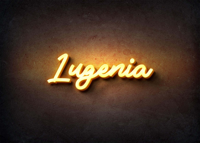 Free photo of Glow Name Profile Picture for Lugenia