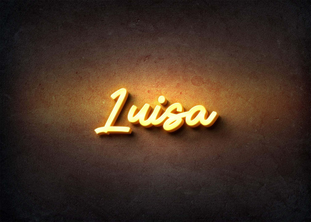 Free photo of Glow Name Profile Picture for Luisa