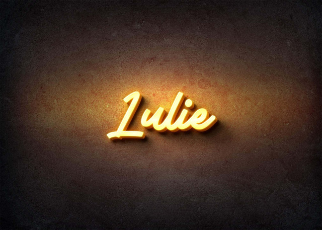 Free photo of Glow Name Profile Picture for Lulie