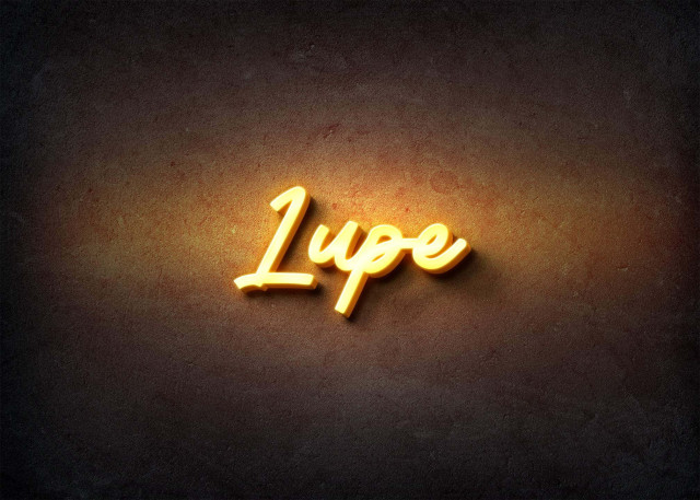 Free photo of Glow Name Profile Picture for Lupe