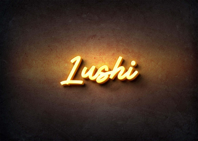Free photo of Glow Name Profile Picture for Lushi