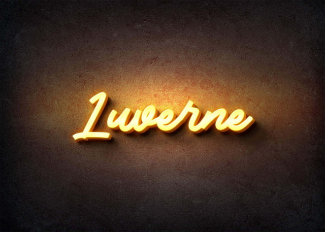Free photo of Glow Name Profile Picture for Luverne