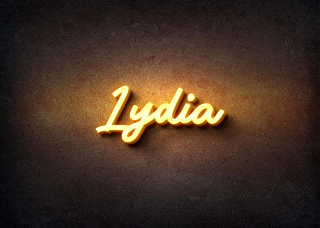 Free photo of Glow Name Profile Picture for Lydia