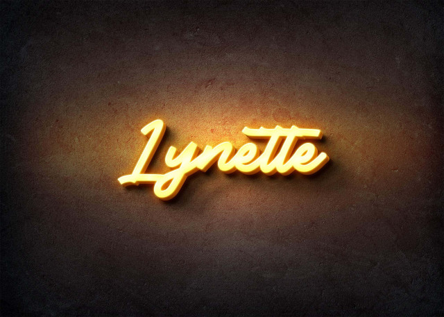 Free photo of Glow Name Profile Picture for Lynette