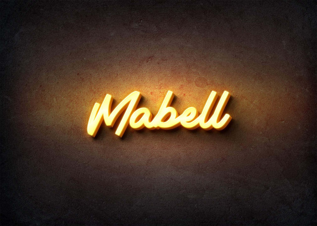 Free photo of Glow Name Profile Picture for Mabell