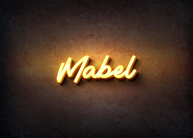 Free photo of Glow Name Profile Picture for Mabel