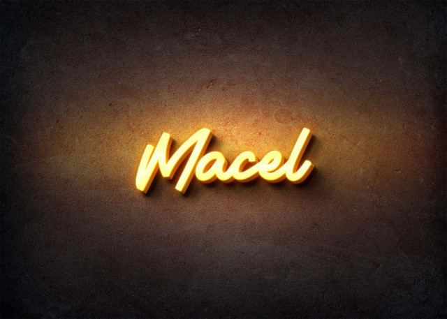 Free photo of Glow Name Profile Picture for Macel